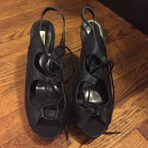 Black stiletto heels