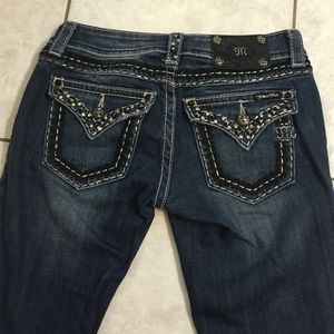 Rhinestone Miss Me Jeans, size 25L.
