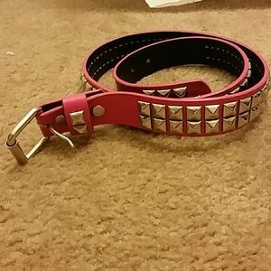 Hot topic studded pink belt