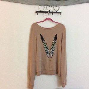 Wildfox two feathers sweater BNWT