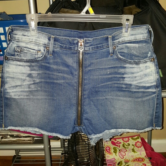 True religion high waisted shorts
