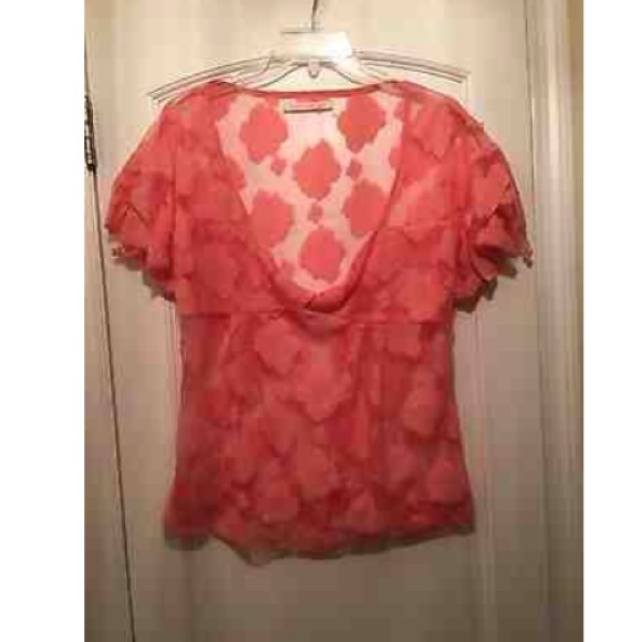 Charlotte ronson Pink Sheer Top Size M