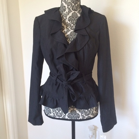Iz Byer Jackets & Blazers - 🔴 Ruffle trim blazer