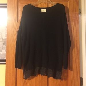 Pins & Needles lace trim sweater