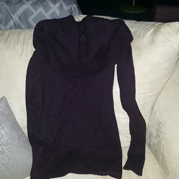 Purple cowl neck Gap tunic sweater