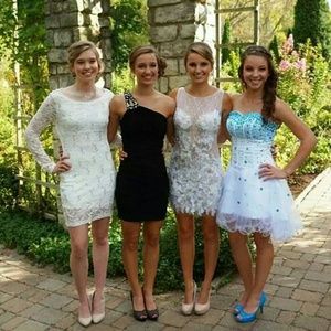 Short homecoming dress(one on the far right)