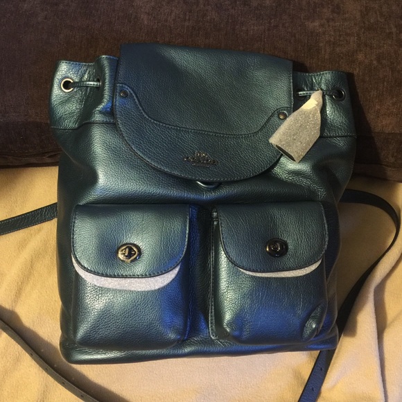 Authentic Coach leather Mickie backpack