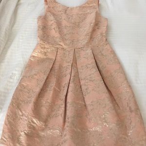 Peach retro style dress