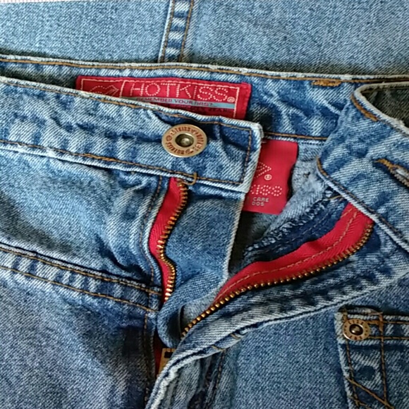 Hot Kiss size 9 long distressed jean skirt - Picture 3 of 3