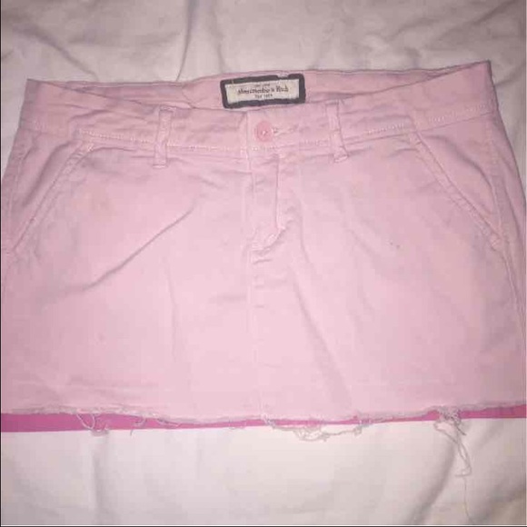 Light pink mini skirt