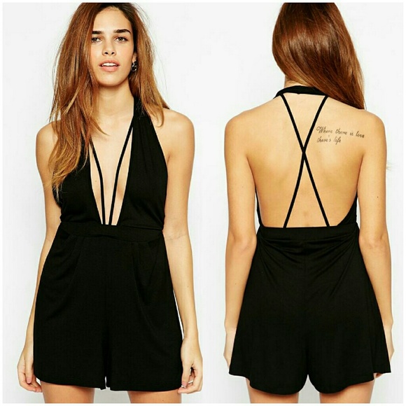 ASOS Pants - ASOS Cut Out Playsuit Romper