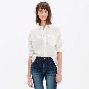 NWOT Madewell Messenger Shirt in Clipdot