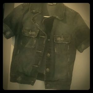 Cute,  short sleeve, jean jacket by Rubbish!
