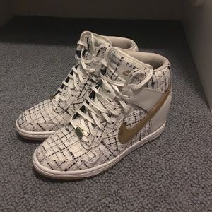 Nike sky high Paris fashion week dunks sneakers