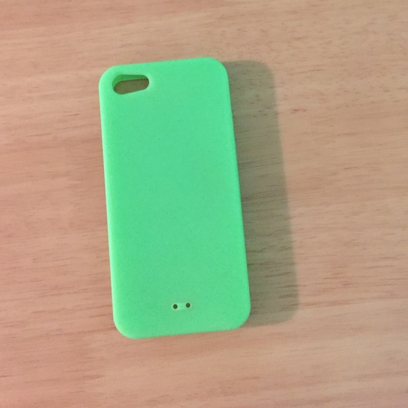 Rubber lime green case for iPhone 5
