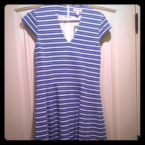 NWT Lilly Pulitzer Blue & White Striped Dress sz M
