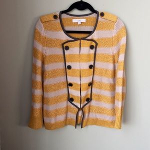 Mustard military inspired sweater from Loft (M)
