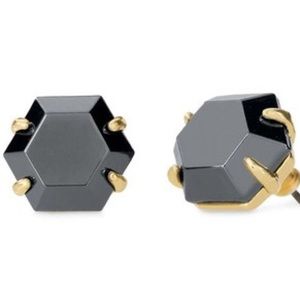 Stella and Dot Linda Black Studs