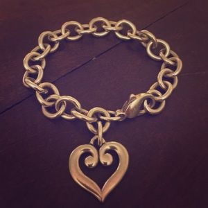 James Avery Classic Cable Bracelet Scrolled Heart