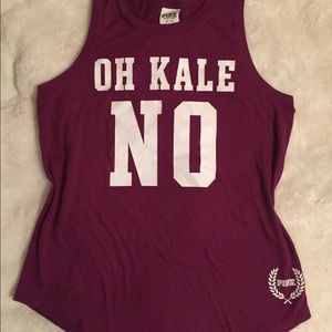PINK Racerback Logo Tank