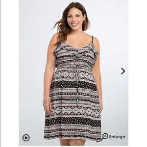 Torrid Boho Print Challis Sundress Size 1