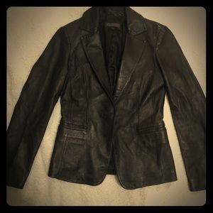 Fall Genuine leather blazer