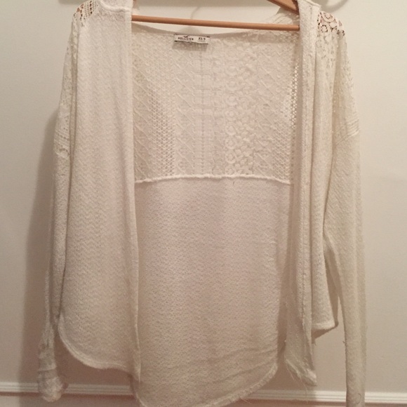 white lace cardigan