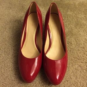 Cole Haan Red Patent Leather Pumps