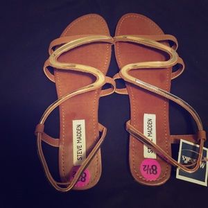 Gold Steve Madden sandals