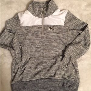 PINK Half Zip Pull Over