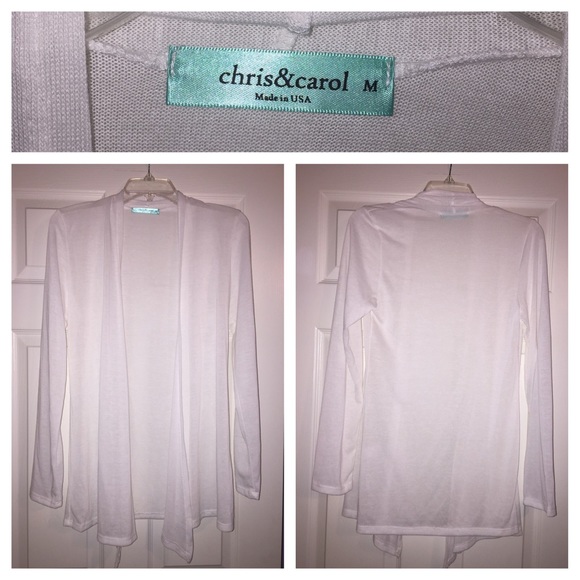 Chris&Carol White Cardigan