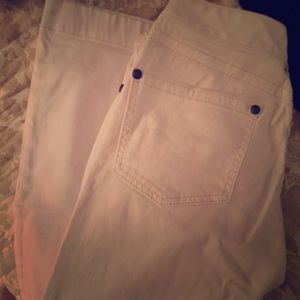 Free People White Flair Jean