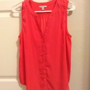 Chiffon Button Up Tank Top