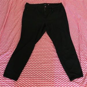 Torrid black denim jeggings