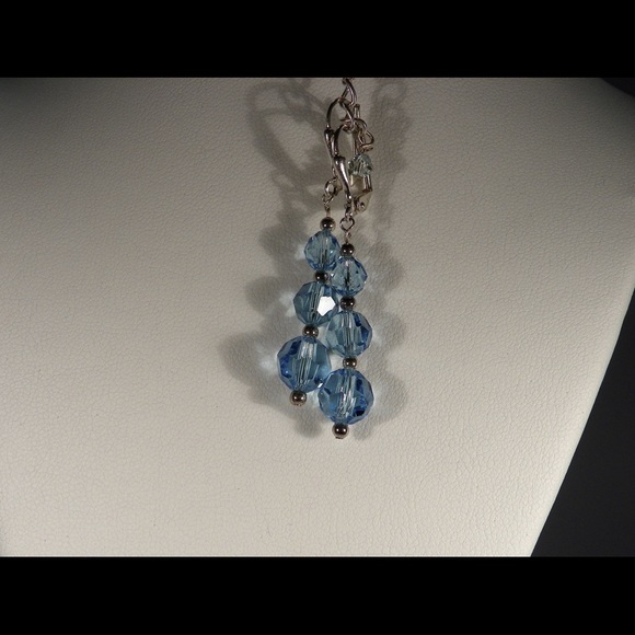 Swarovski Aquamarine Crystal Necklace. - Picture 3 of 3