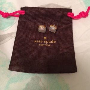 kate spade glitter stud earrings