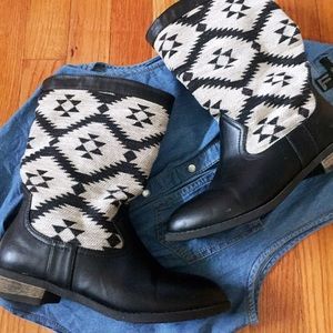 Black Aztec Boots