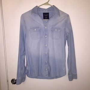 American Eagle Jean Button Down