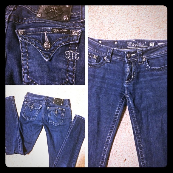 Miss Me dark wash skinny jeans