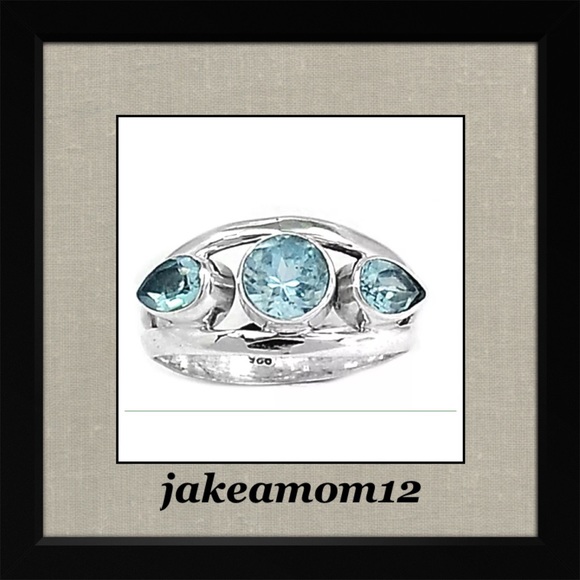 Jewelry - Blue Topaz Ring🌷🌷 HOST PICK🌷🌷