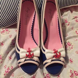 Never Worn Anchor Peep toe Pumps