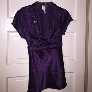 Heart Soul Juniors Large Deep purple top