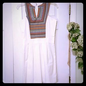 BRAND NEW White Jean pattern dress