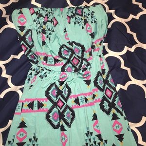 Aztec maxi dress
