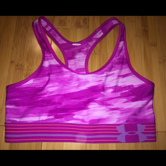 Purple Patterned Under Armour Bra