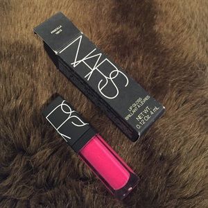 NIB deluxe travel NARS lip gloss Priscilla pink