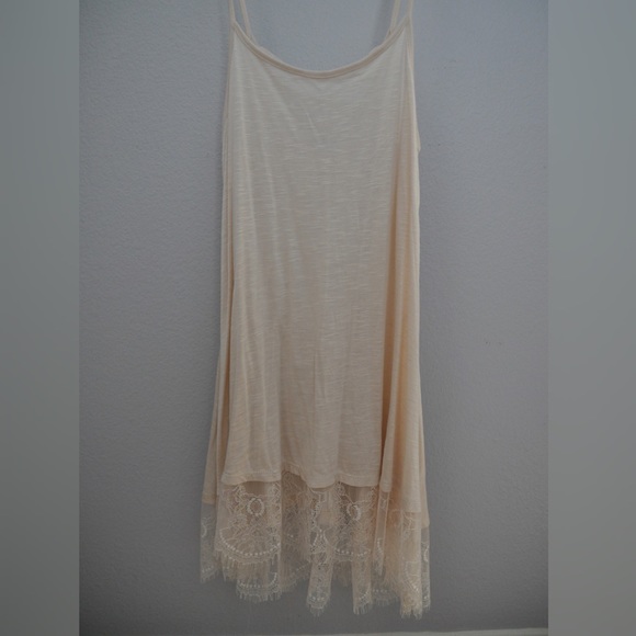 Nude lace trim slip