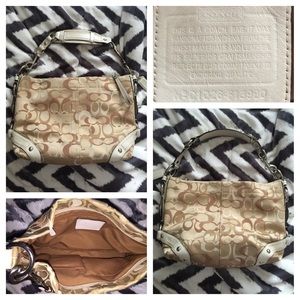 Medium tan Coach Purse