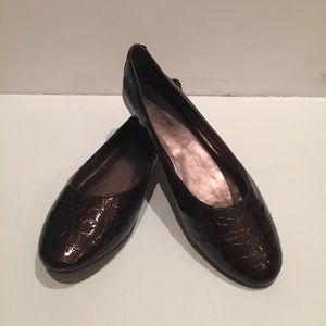 Faux snake skin Flats