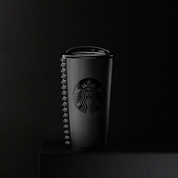 Starbucks matte black studded tumbler